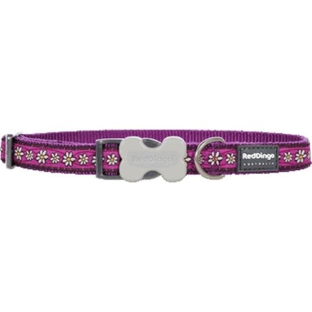 PETPATH Dog Collar Design Daisy Chain PurpleLarge PE958982